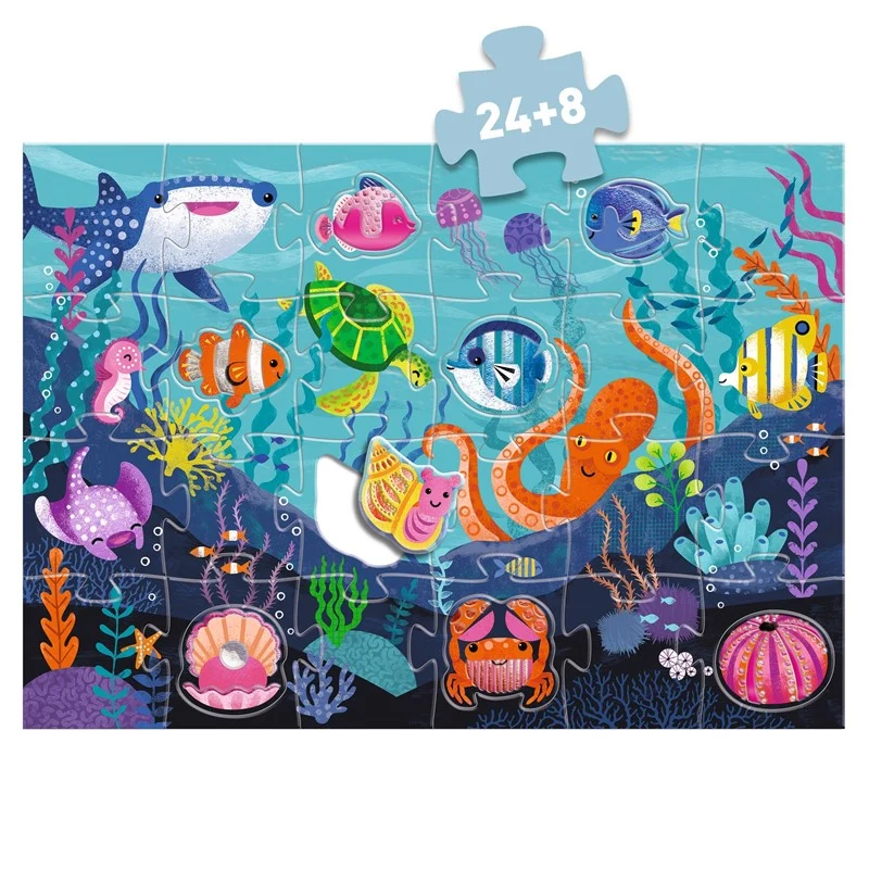 Puzzle Gigante Tactilo Mar · DJECO