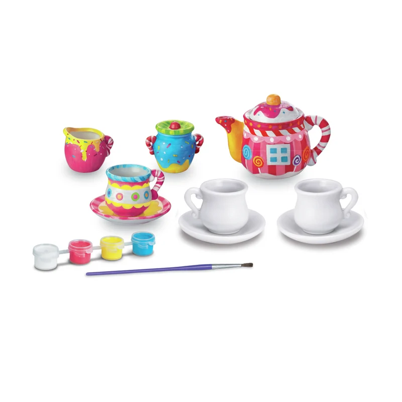 Taller pinta tu mini set de Té · 4M