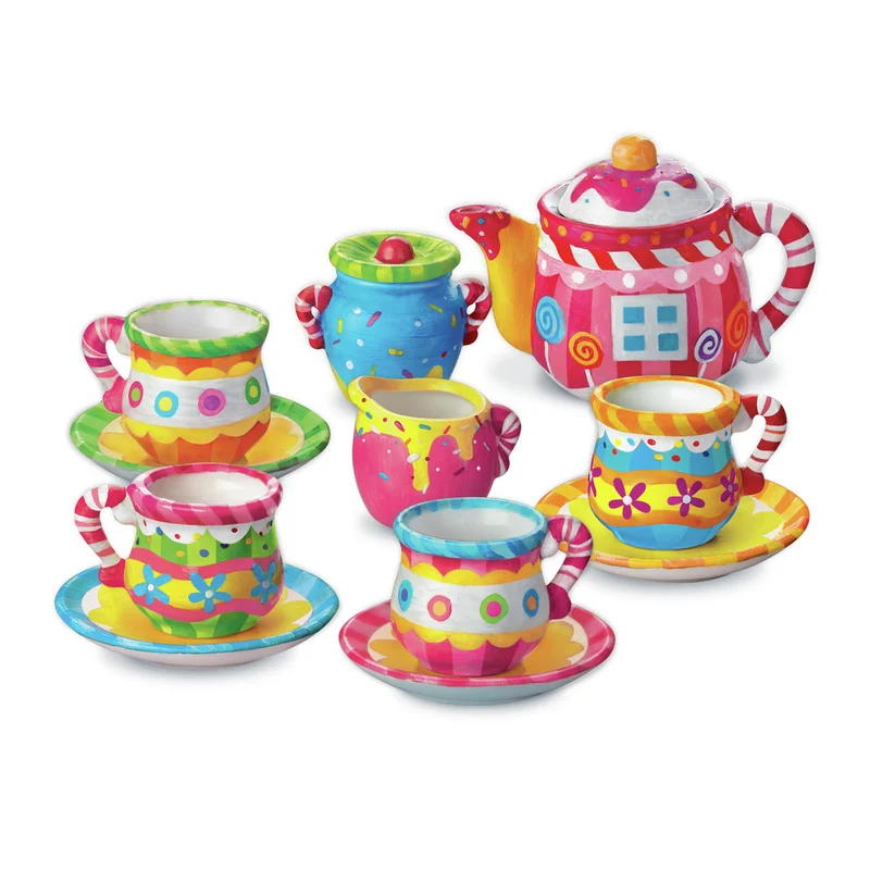 Taller pinta tu mini set de Té · 4M