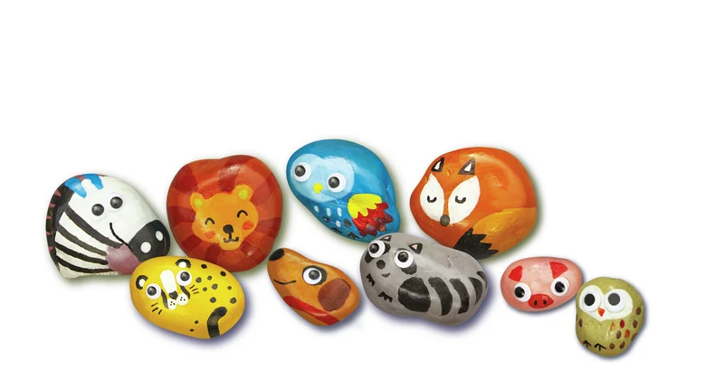Taller de pintar animales con piedras · 4M