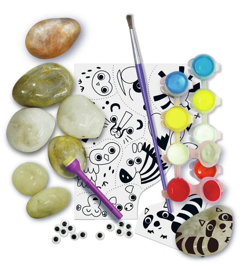 Taller de pintar animales con piedras · 4M