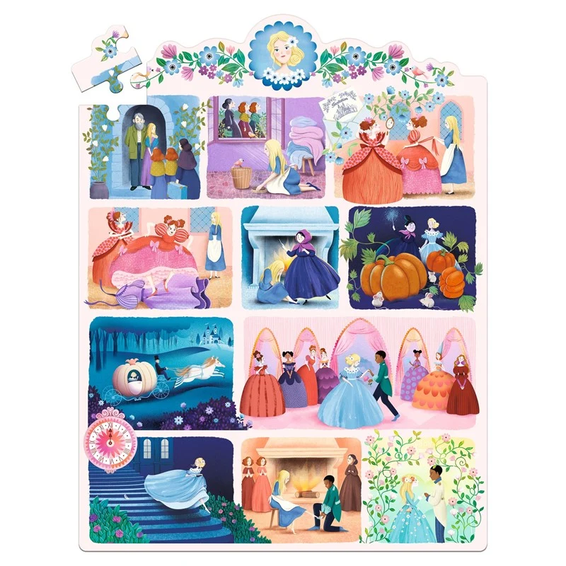 Puzzle de cuentos La Cenicienta · Djeco