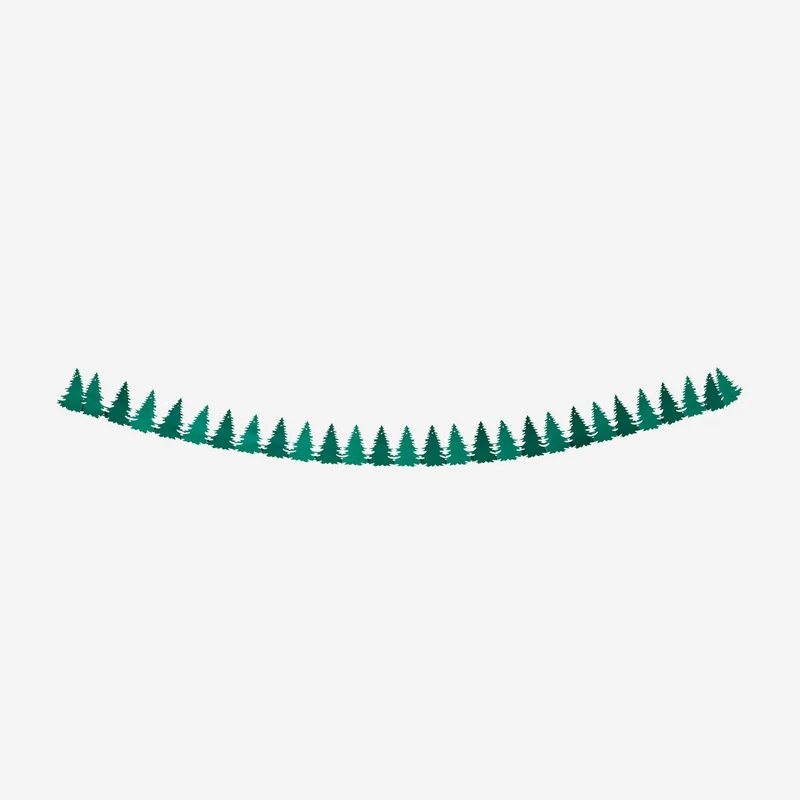 Christmas tree paper garland - 300 cm