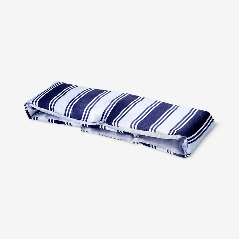 Oversized striped sleeping mask