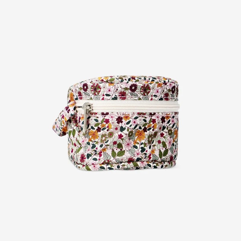 Sewing kit in floral bag