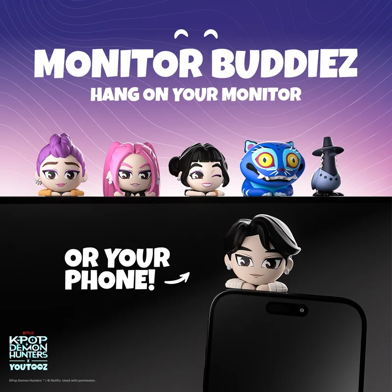 Youtooz Monitor Buddiez: KPop Demon Hunters - Jinu y Rumi