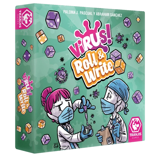 Virus! Roll & Write - Juego de mesa - Tranjis - 2-4 jugadores - 8+ años - 20 min
