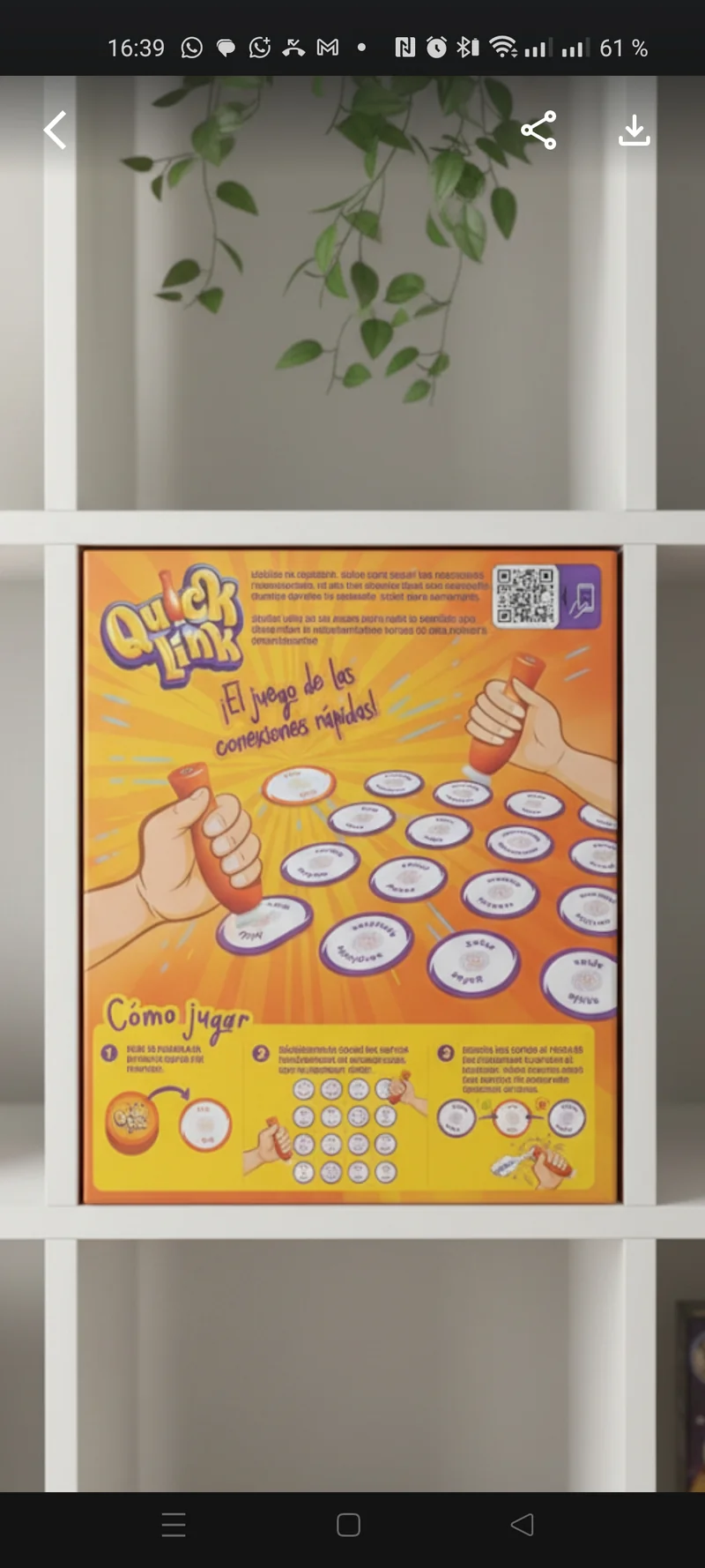 Quick Link - Juego de mesa - FALOMIR - 2-4 jugadores - 7+ años - 15 min