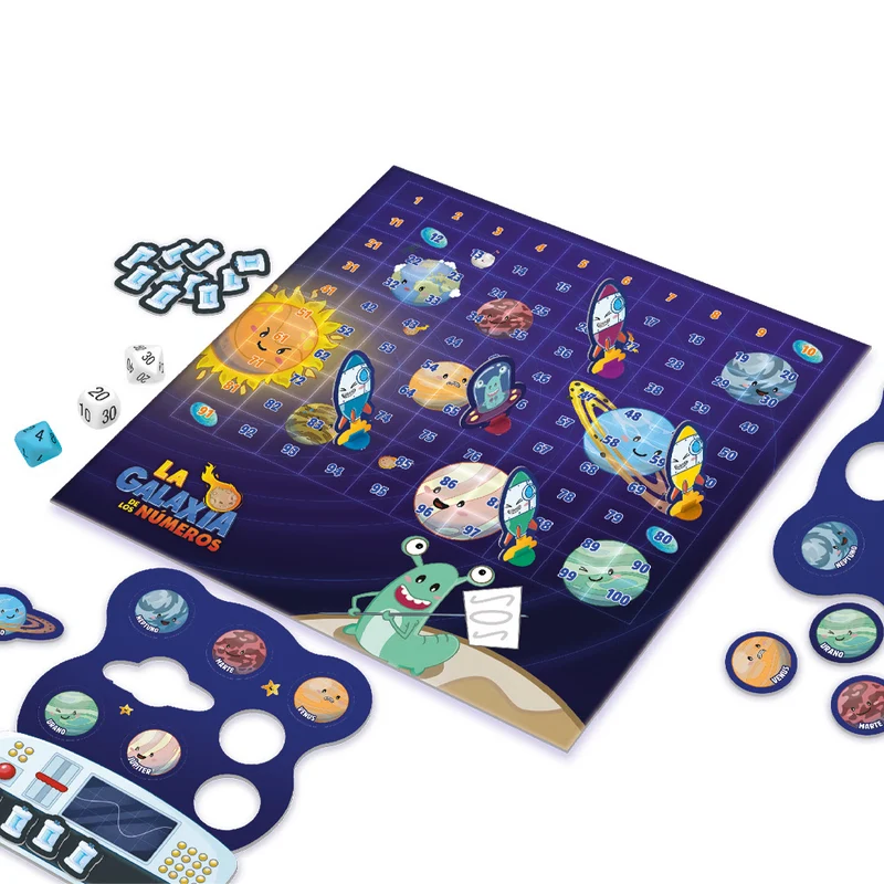 La Galaxia de los Números - Juego de mesa - Atomo - 2-4 jugadores - 5+ años - 15 min
