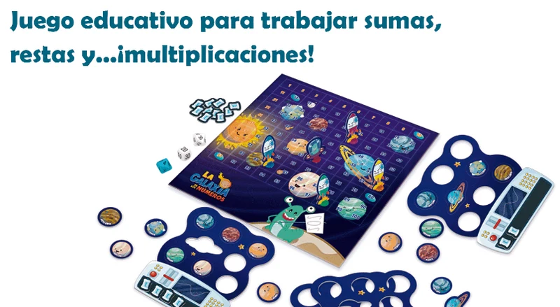 La Galaxia de los Números - Juego de mesa - Atomo - 2-4 jugadores - 5+ años - 15 min
