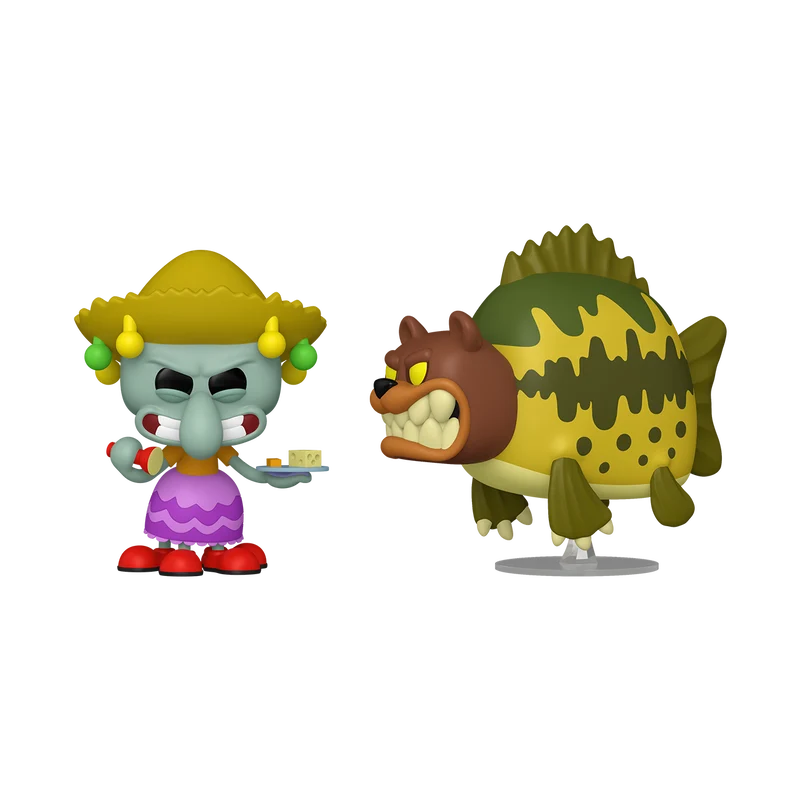 Funko Pop Animation: Bob Esponja - Calamardo con Oso Marino