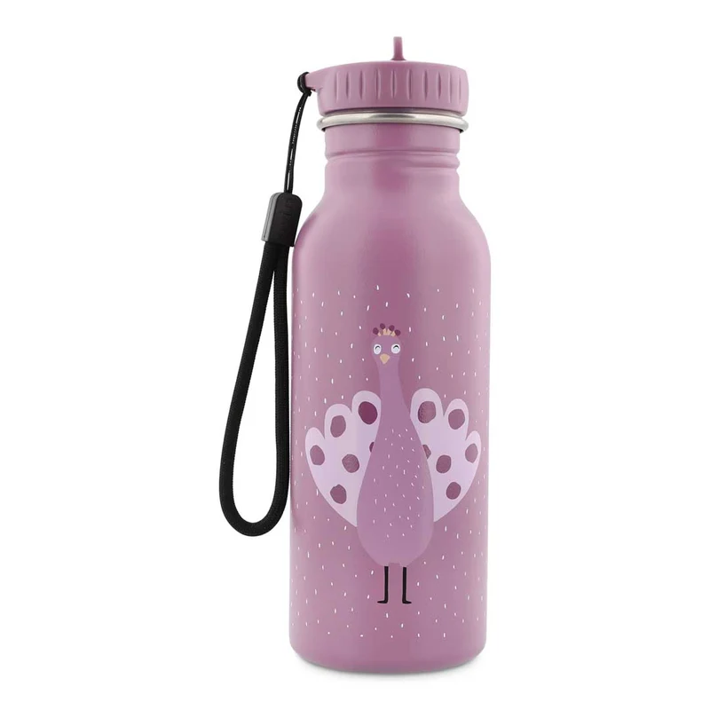 Botella Acero Mrs. Peacock 500ml · Trixie
