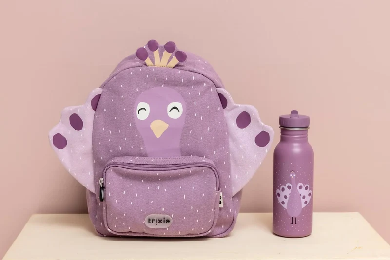 Botella Acero Mrs. Peacock 500ml · Trixie