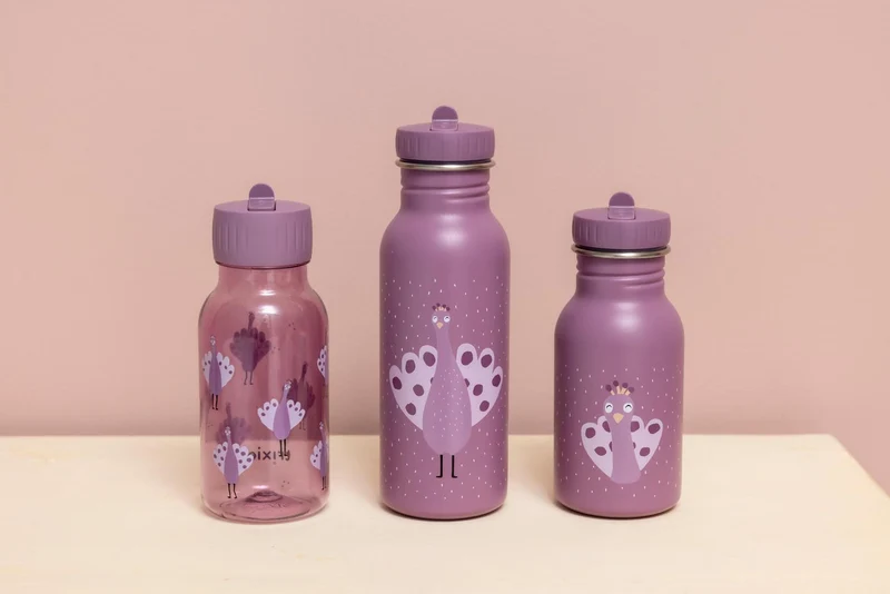 Botella Acero Mrs. Peacock 350ml · Trixie