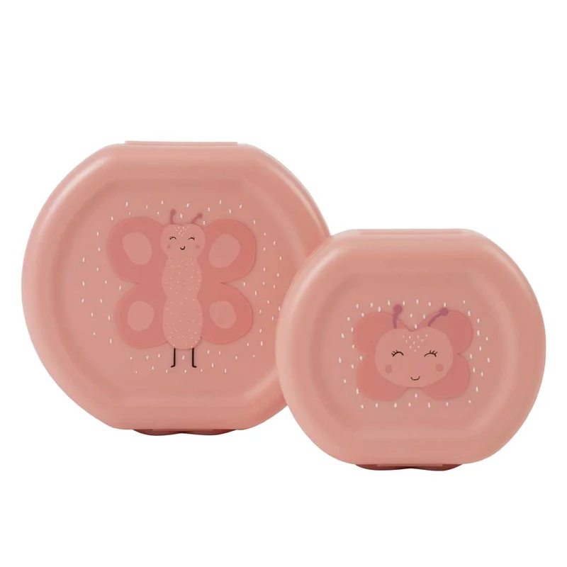Pack 2 snack box con clip · Mrs. Butterfly · Trixie