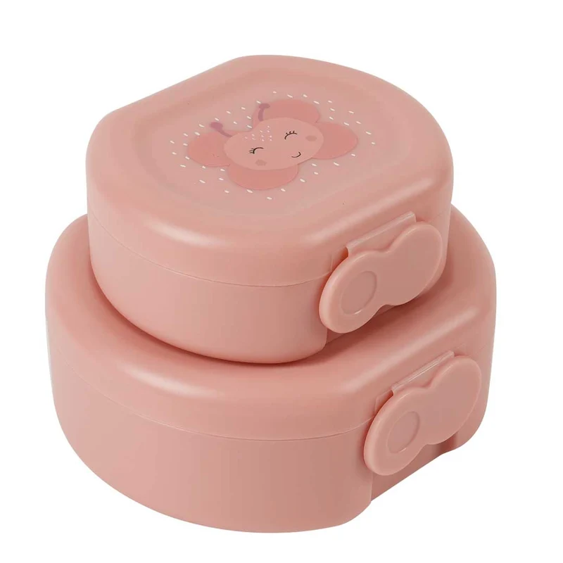 Pack 2 snack box con clip · Mrs. Butterfly · Trixie