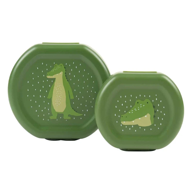 Pack 2 snack box con clip · Mr. Alligator · Trixie