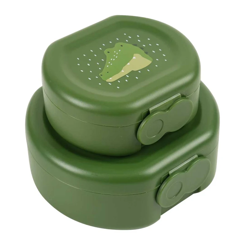 Pack 2 snack box con clip · Mr. Alligator · Trixie