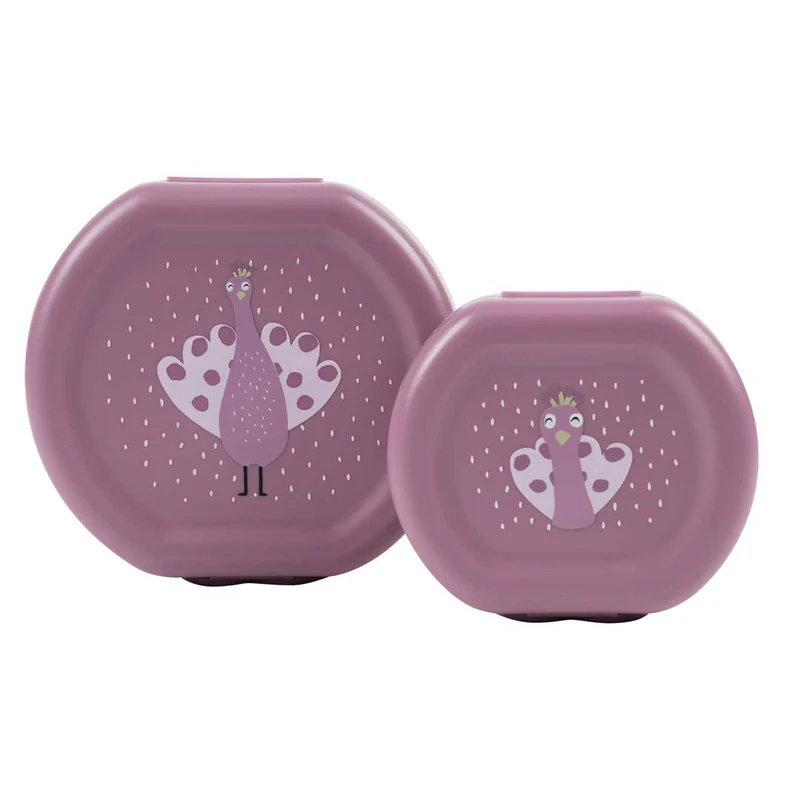 Pack 2 snack box con clip · Mrs. Peacock · Trixie