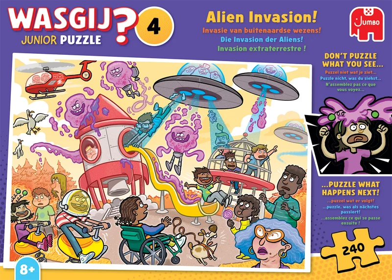 Wasgij Junior 4 - Alien Invasion! (240 pieces)