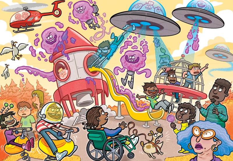Wasgij Junior 4 - Alien Invasion! (240 pieces)