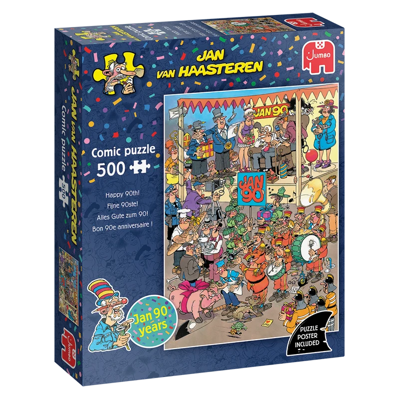 Jan van Haasteren - Happy 90th! (500 pieces)