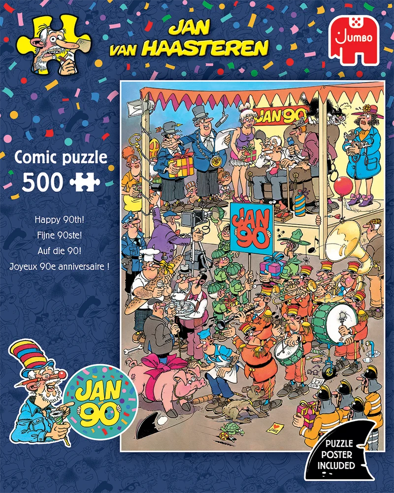 Jan van Haasteren - Happy 90th! (500 pieces)