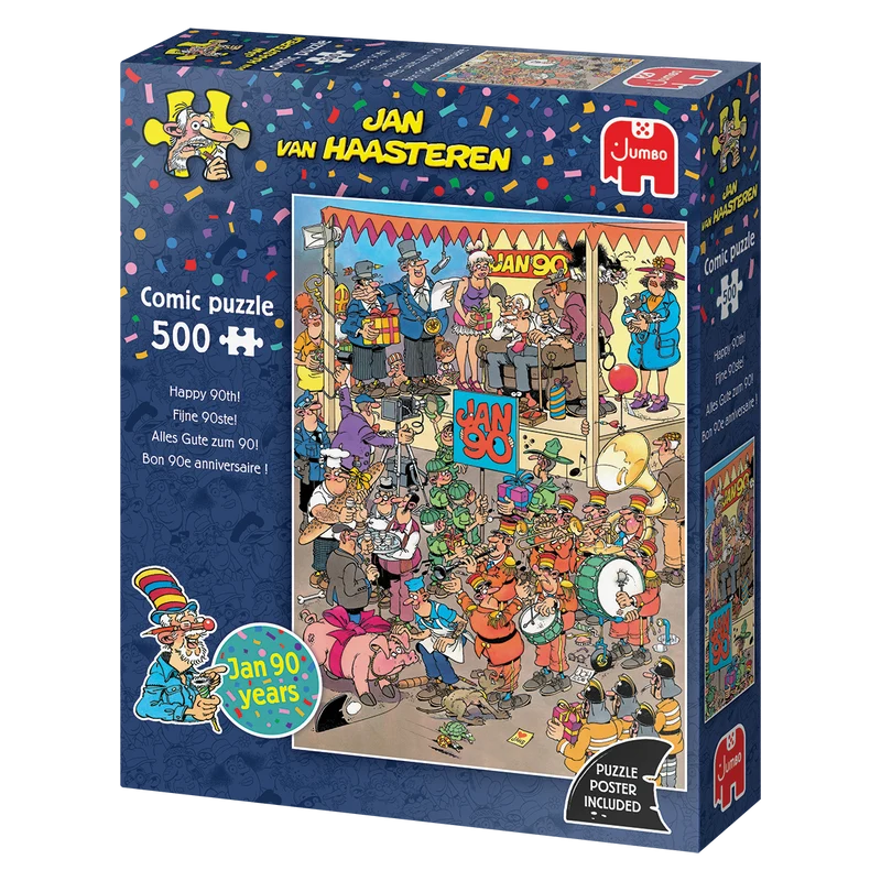 Jan van Haasteren - Happy 90th! (500 pieces)