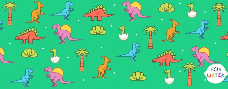 Máscara infantil amarillas con turbante Dinos · Fun Water