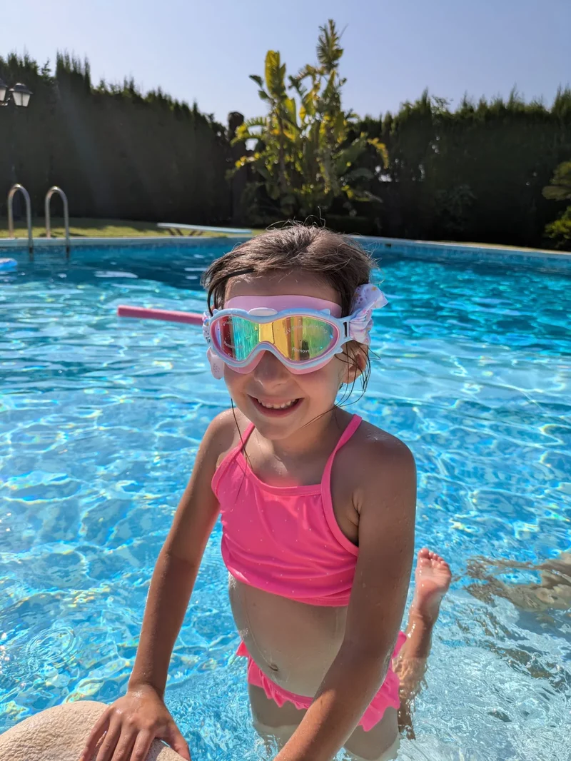 Máscara infantil amarillas con turbante Surf · Fun Water