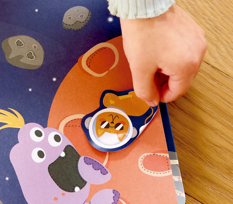 Maletín Pegatinas Galactic · Hape