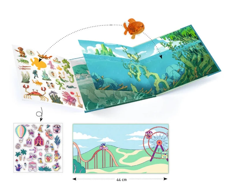 Pegatinas Cuentos Las aventuras en el mar · Djeco