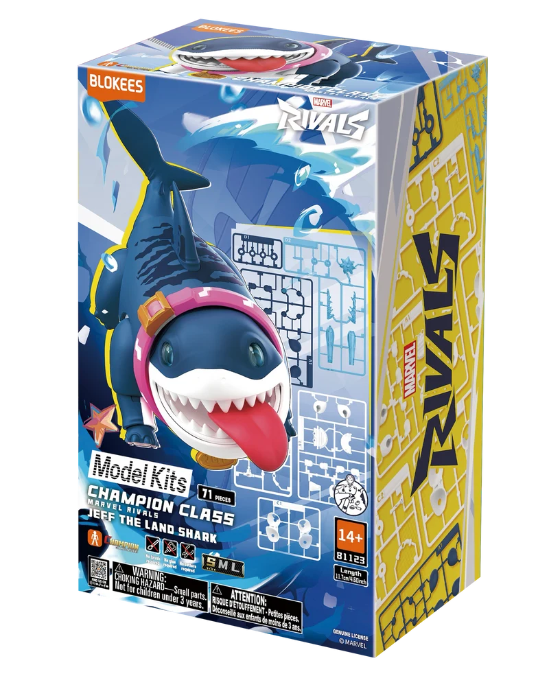Blokees Marvel Rivals Champion Class: 12 Jeff the Land Shark 81123