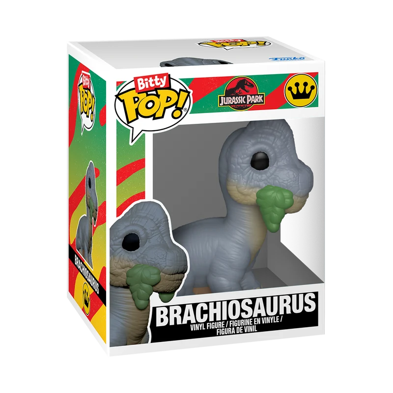 Funko Bitty Pop: Jurassic Park - Raptor y Brachiosaurus 2 Pack
