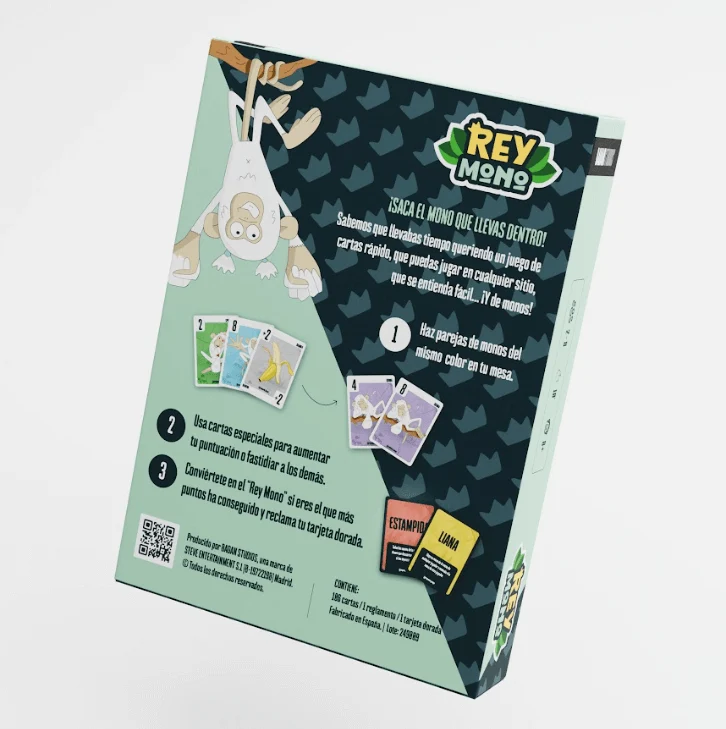 Rey Mono - Juego de mesa - Badan - 2-8 jugadores - 8+ años - 10 min