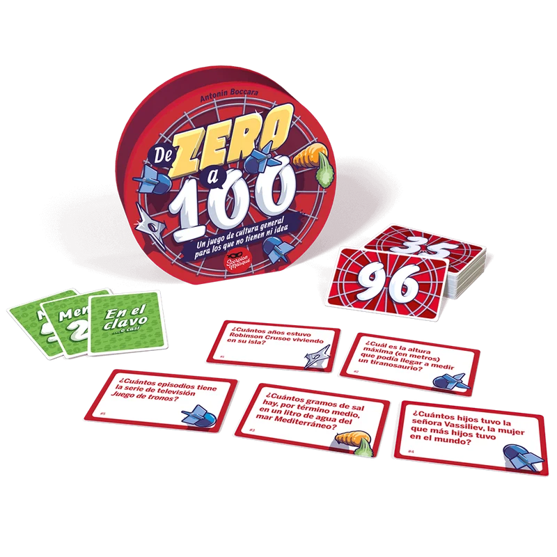 De Zero a 100 - Juego de mesa - Le Scorpion Masqué - 2-12 jugadores - 12+ años - 15 min