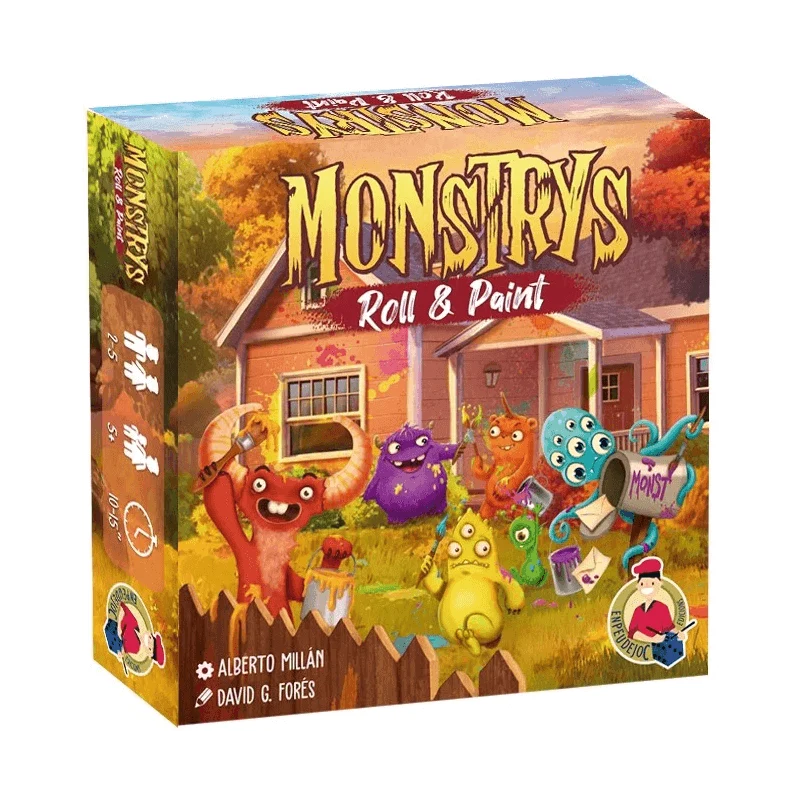 Monstrys Roll and Paint - Juego de mesa - Empeudejocs - Desde 5 años