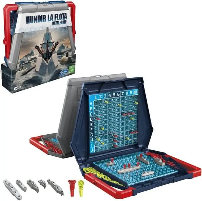 HUNDIR LA FLOTA ORIGINAL - Juego de mesa - Hasbro - 2 jugadores - 7+ años - 20 min