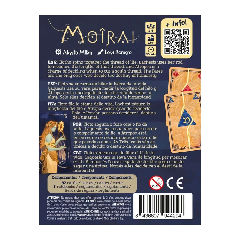Moirai - Juego de mesa - Devir - 2-4 jugadores - 10+ años - 20 min