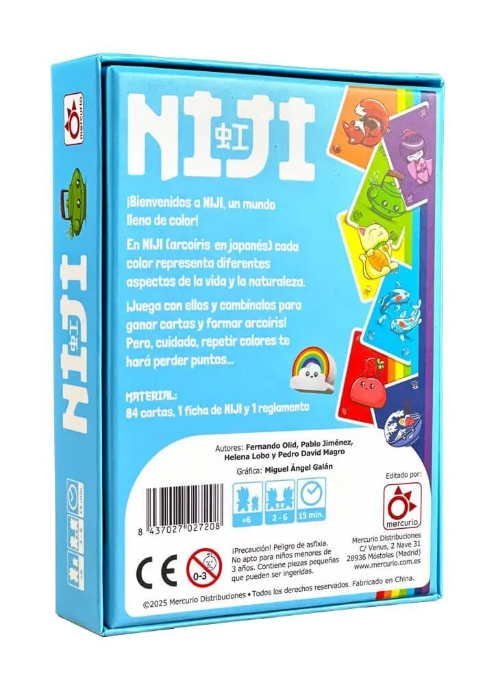 Niji - Juego de mesa - Mercurio - 2-6 jugadores - 6+ años - 15 min