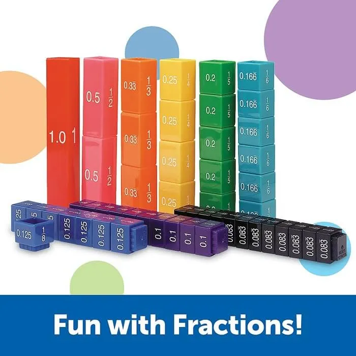 JUEGO SET CUBOS DE EQUIVALENCIA FRACTION TOWER | Learning Resources