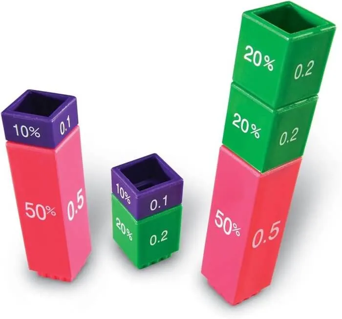 JUEGO SET CUBOS DE EQUIVALENCIA FRACTION TOWER | Learning Resources