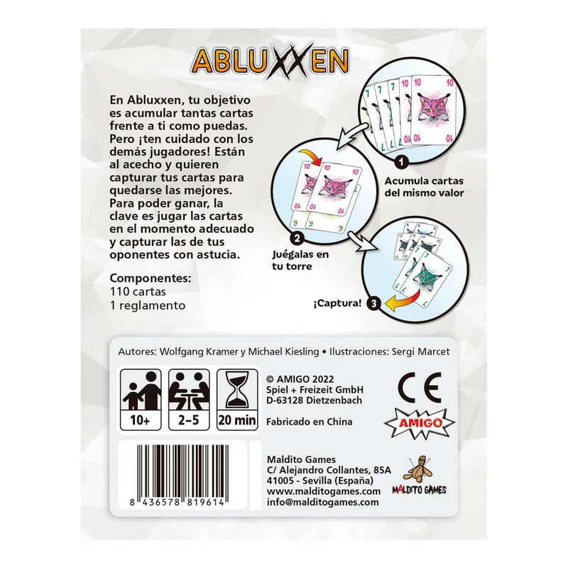 Abluxxen - Juego de mesa - MALDITO GAMES - 2-5 jugadores - 10+ años - 20 min