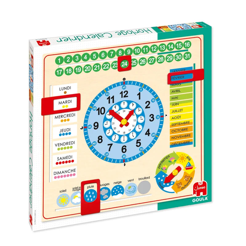 Goula - Calendrier Horloge Grand Format Français