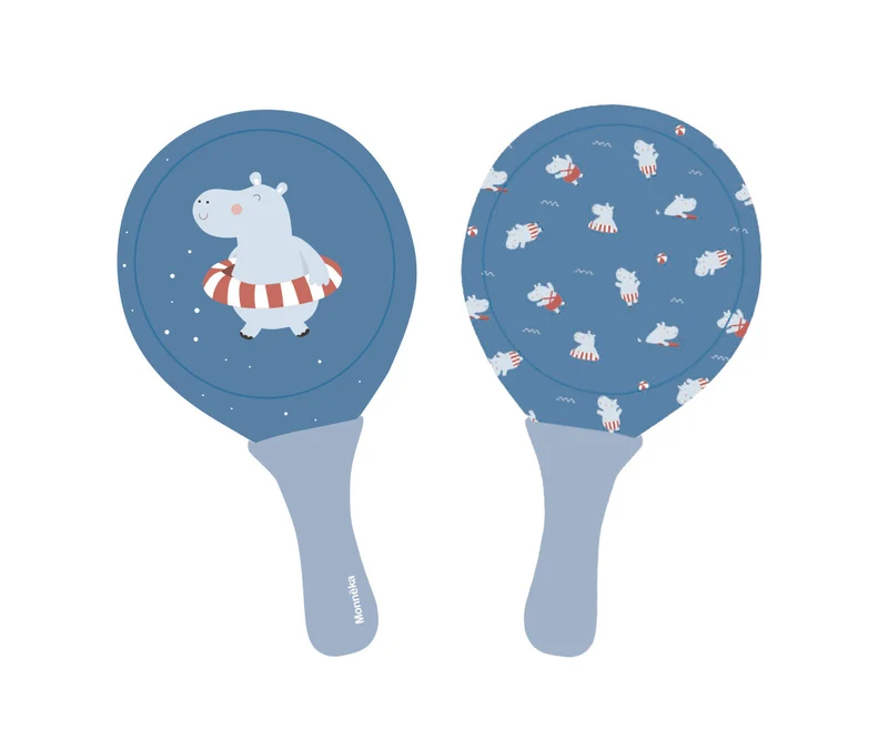 Palas playa neopreno con pelota - Hippos