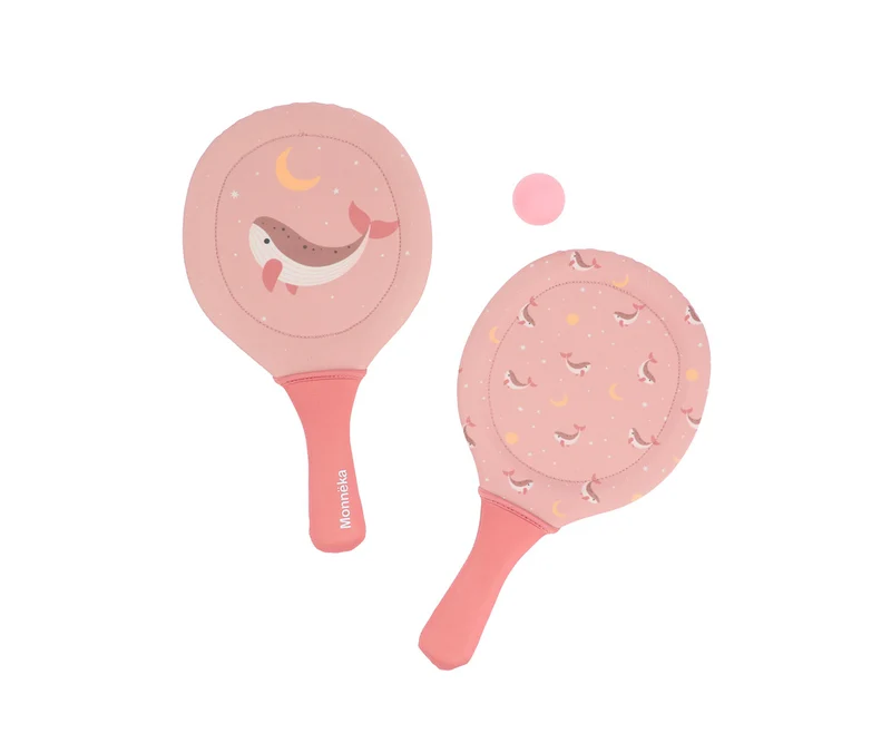 Palas playa neopreno con pelota - Whale Pink