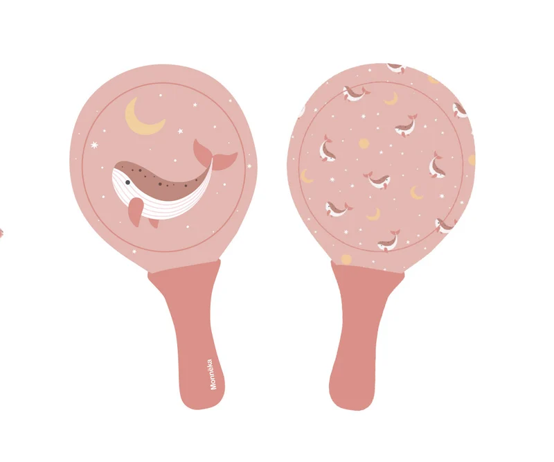 Palas playa neopreno con pelota - Whale Pink