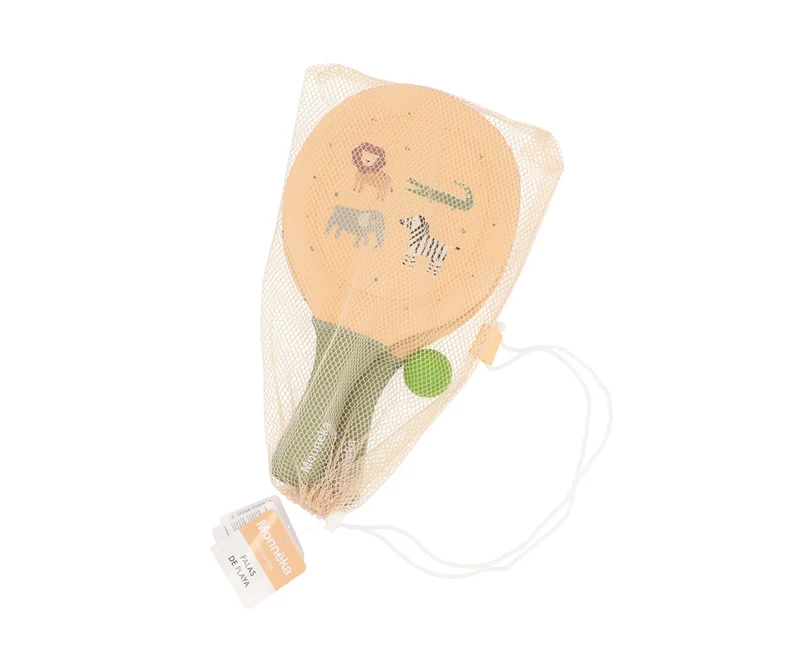 Palas playa neopreno con pelota - Wild Animals