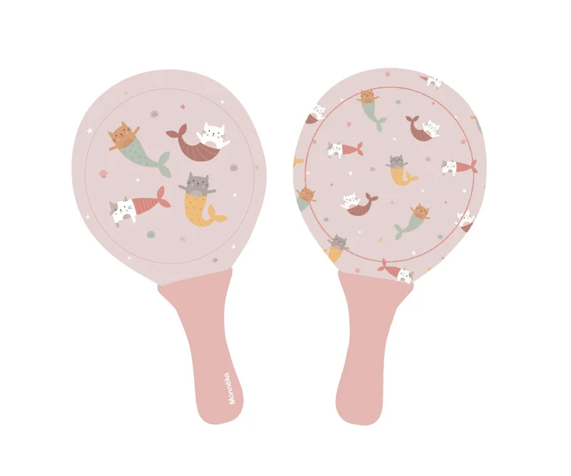 Palas playa neopreno con pelota - Mermaid Cats