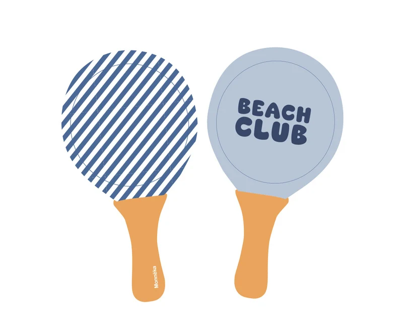 Palas playa neopreno con pelota - Stripes Blues & Beyond